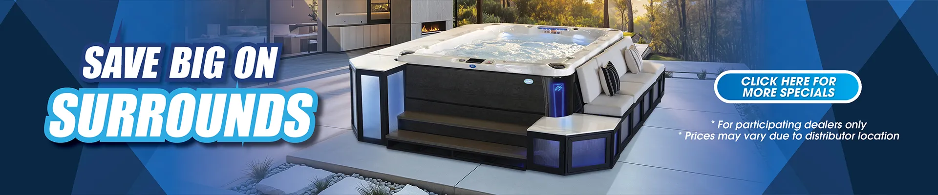 Calspas hot tub being used in a family setting - Lewisville