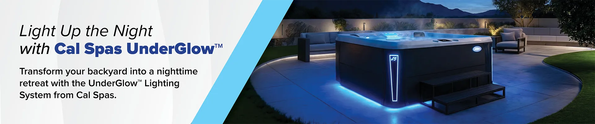 Calspas hot tub being used in a family setting - Lewisville